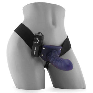 Fetish Fantasy Unisex Hollow Strap-On Vibe in Purple