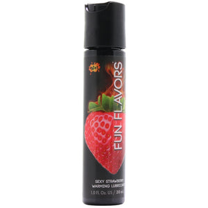 Fun Flavors Warming Lube 1oz/30ml in Sexy Strawberry